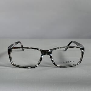 VERSACE Grey Black Marbled Acetate Sunglasses & Eyewear